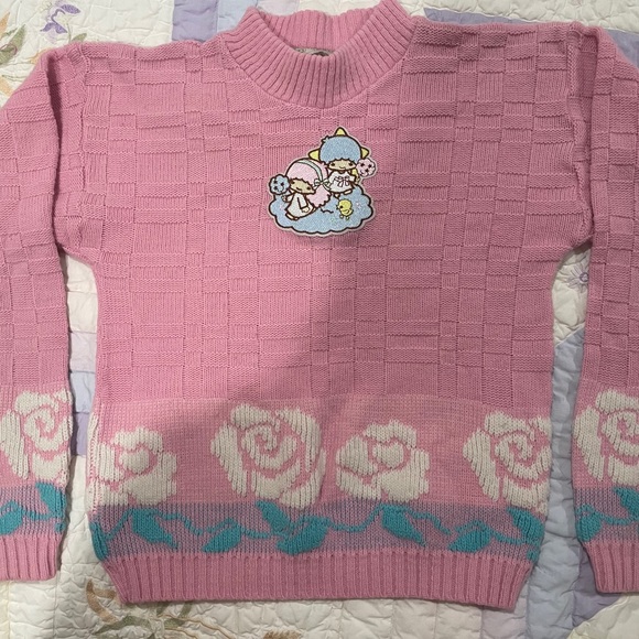 Custom Little Twin Stars Vintage Mock Neck Sweater - Picture 3 of 13